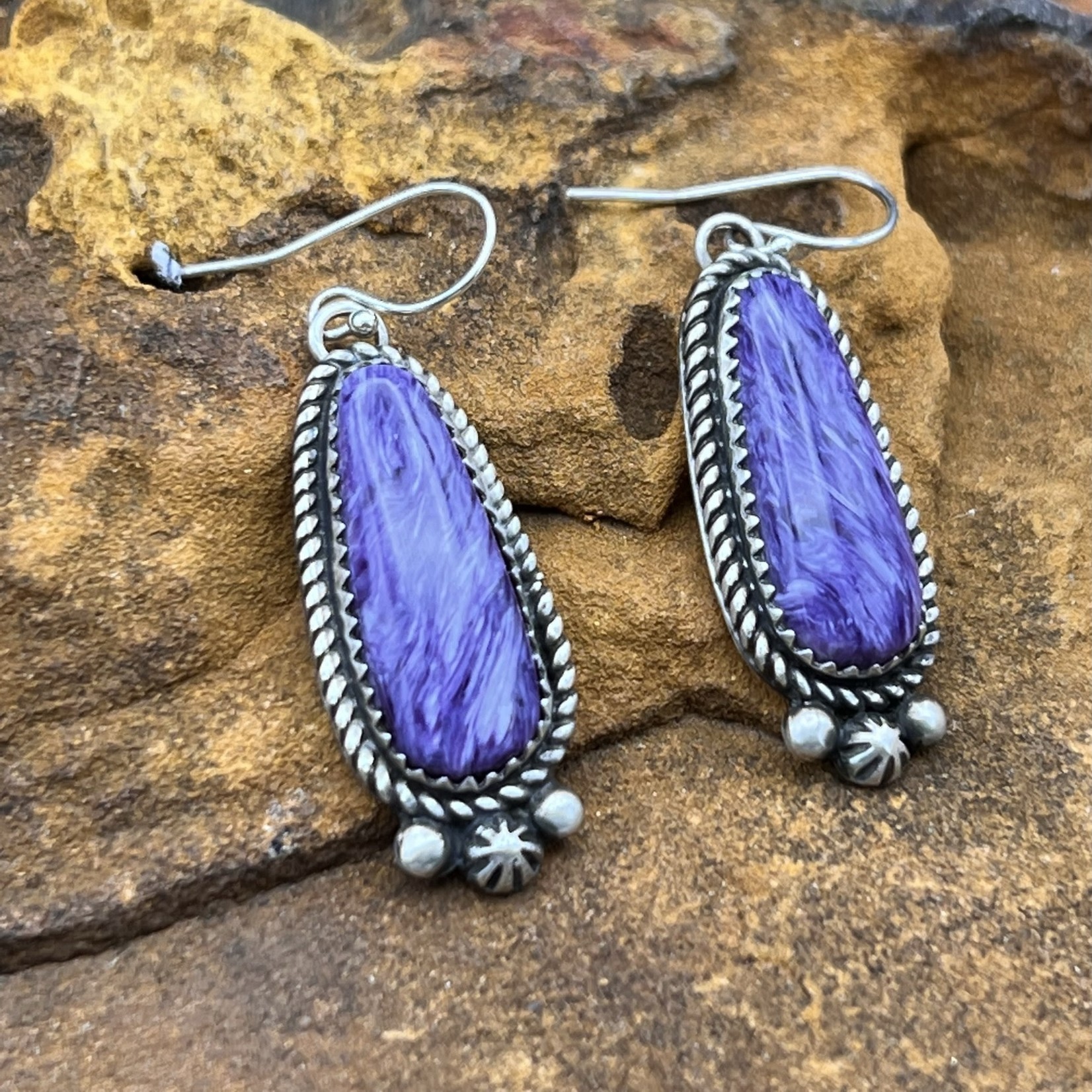 CHAROITE EARRINGS