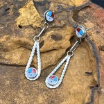 ZUNI SUNFACE DANGLE EARRINGS