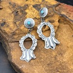 STERLING SILVER SLEEPING BEAUTY EARRINGS