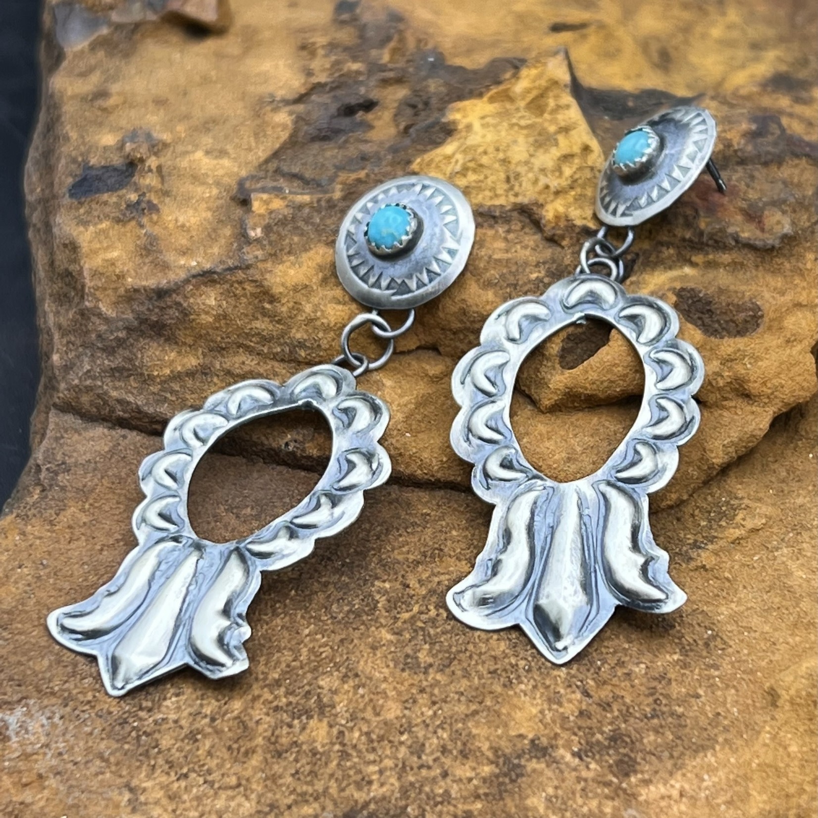 STERLING SILVER SLEEPING BEAUTY EARRINGS