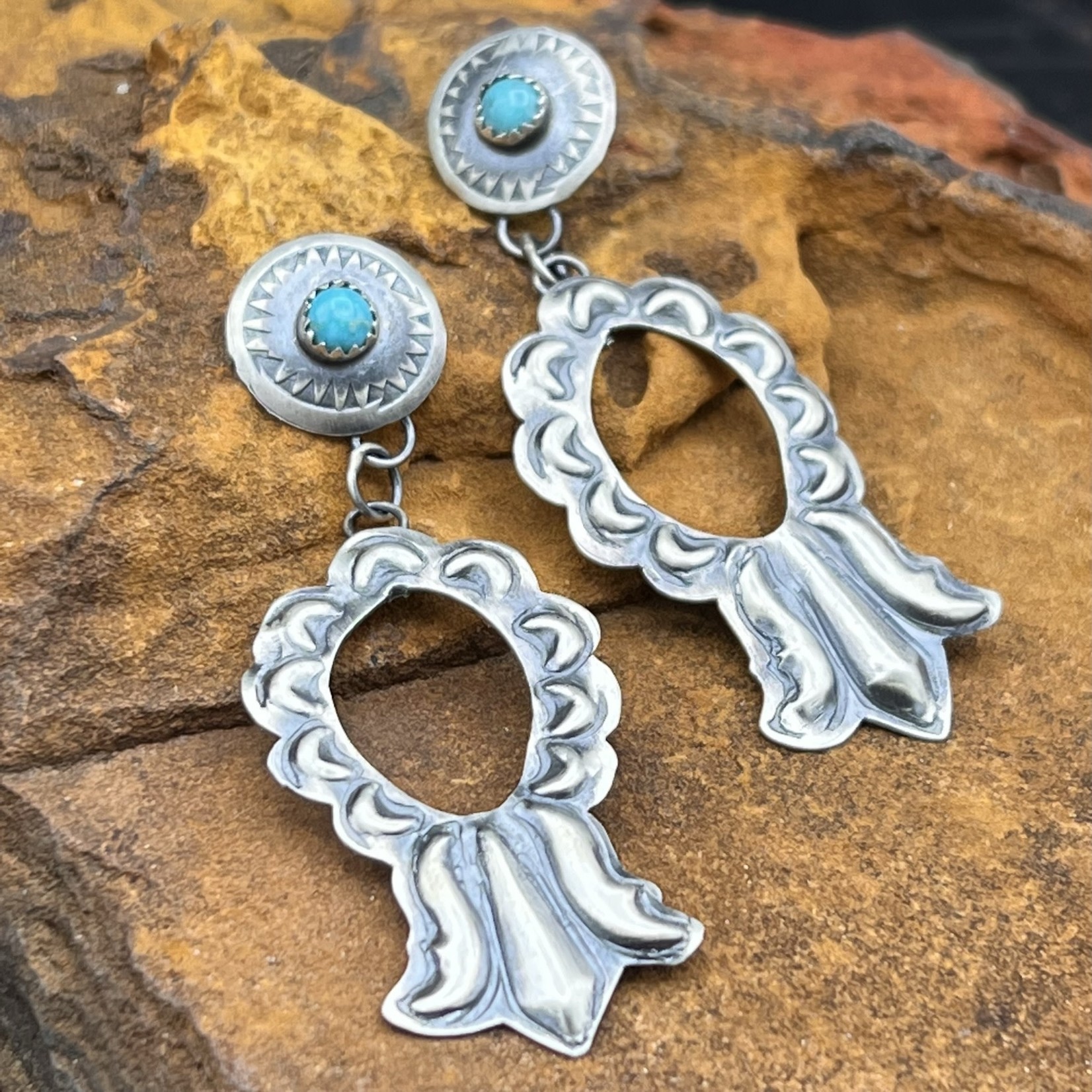 STERLING SILVER SLEEPING BEAUTY EARRINGS