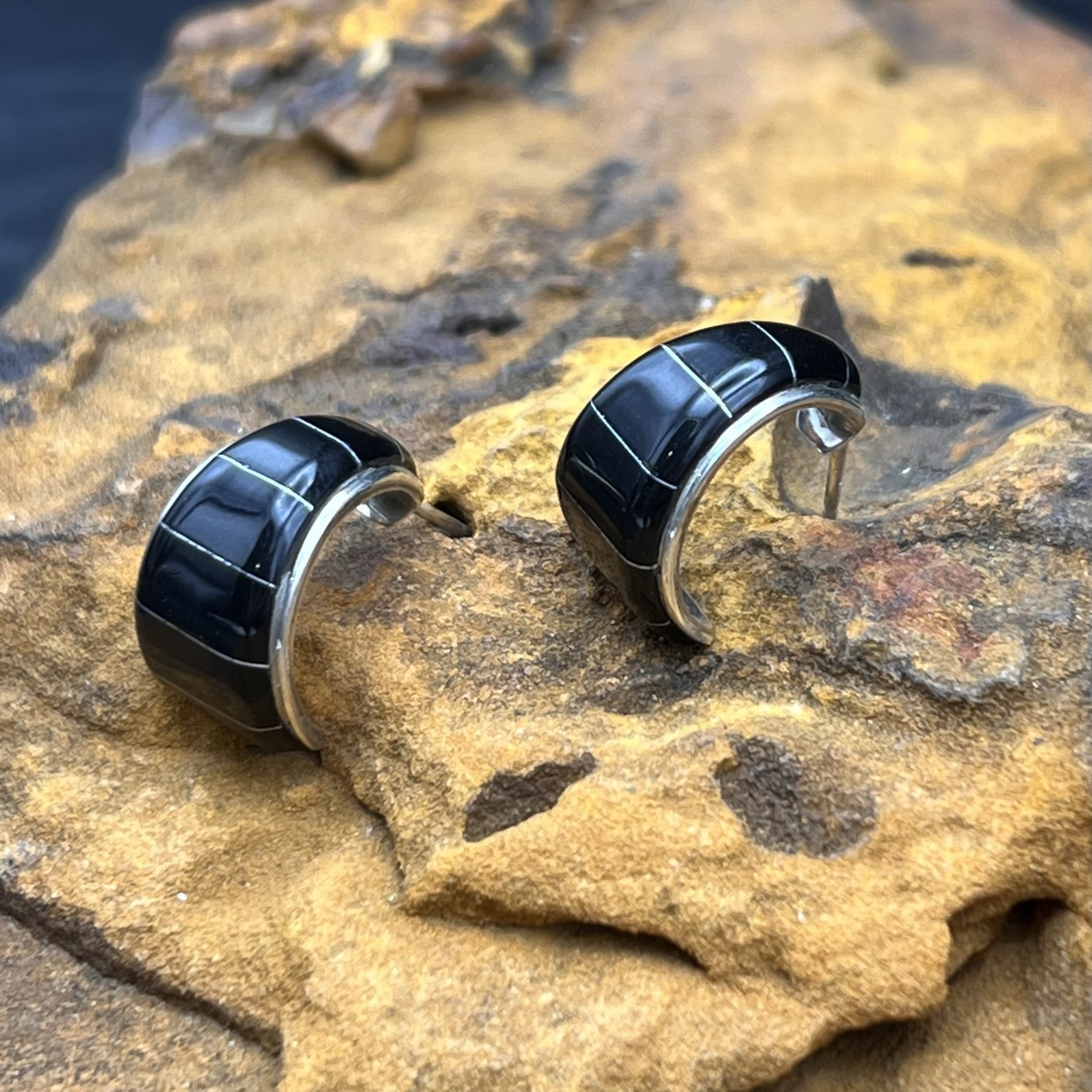 Sterling Silver and Onyx earrings