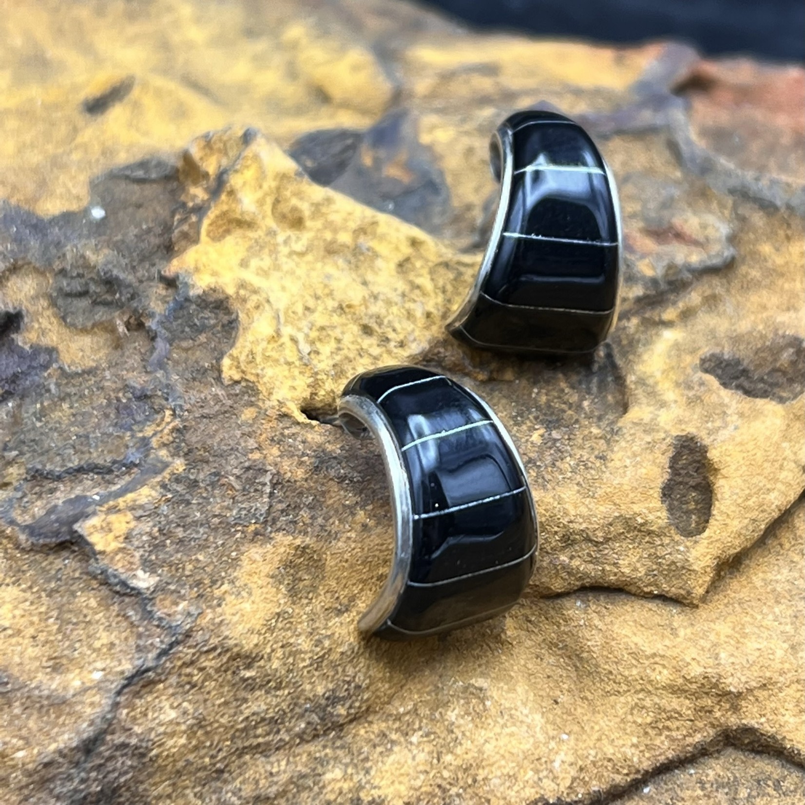 Sterling Silver and Onyx earrings