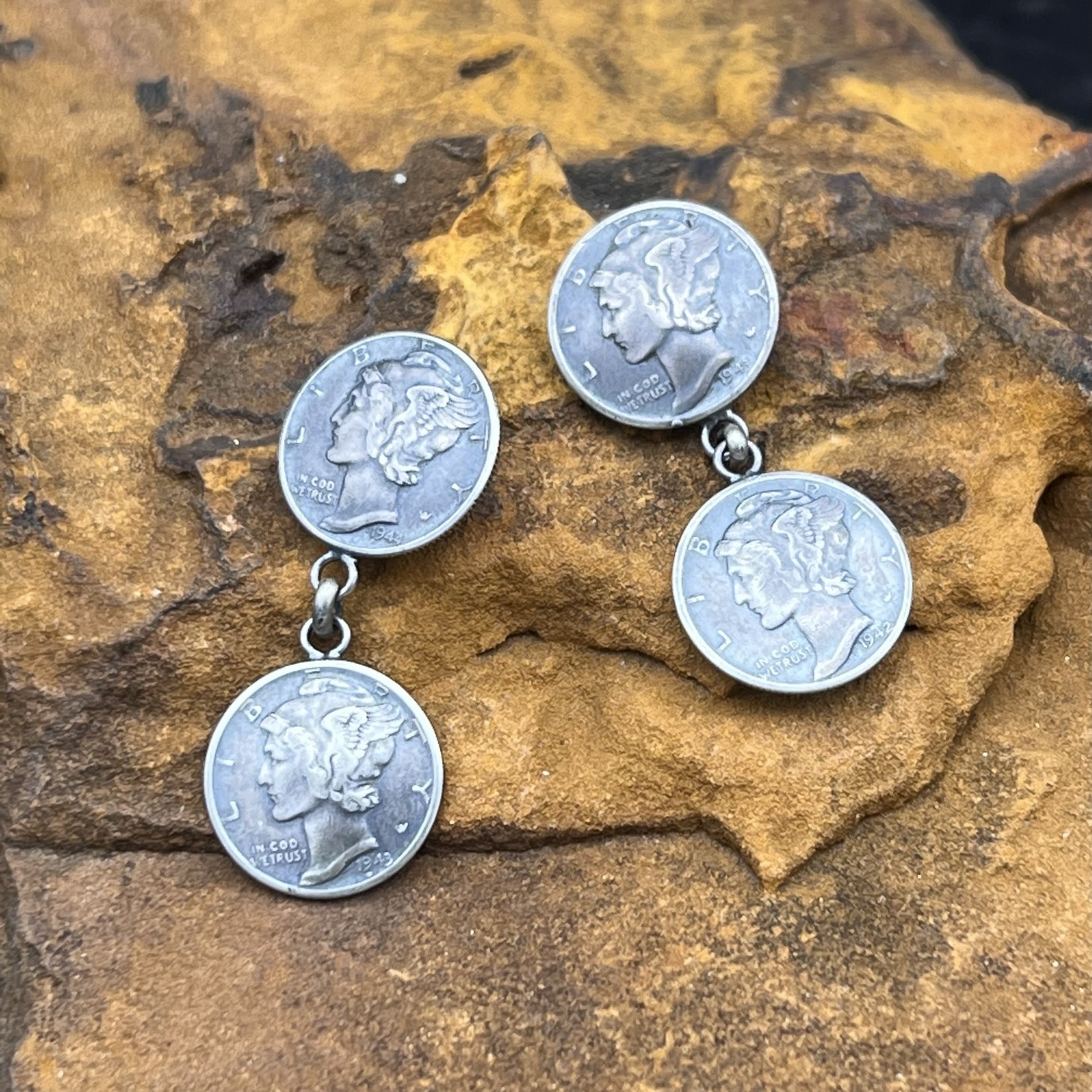 DIME COIN EARRINGS