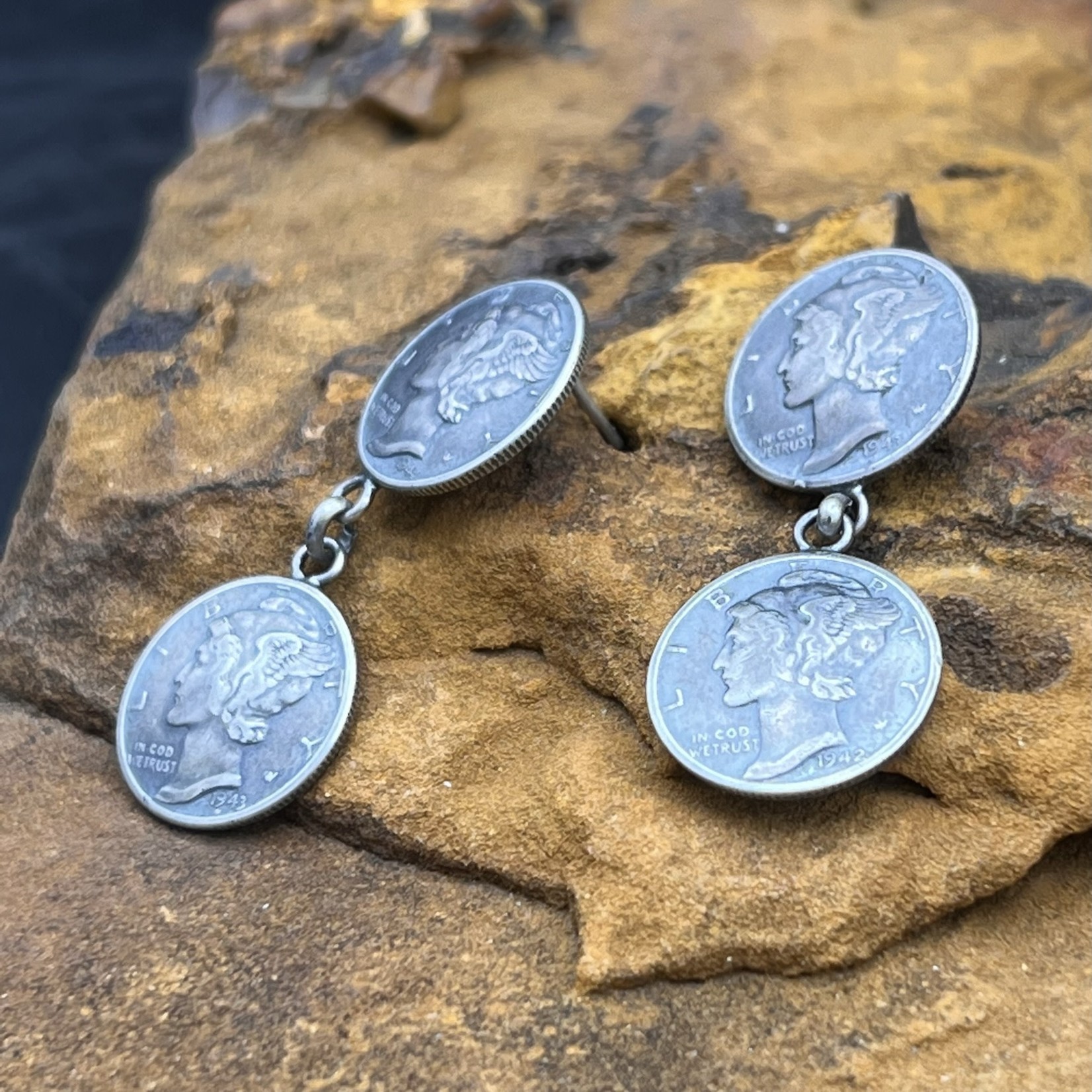 DIME COIN EARRINGS