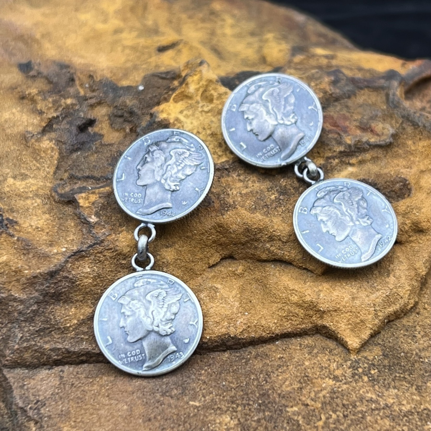 DIME COIN EARRINGS