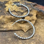 SILVER HOOP EARRINGS