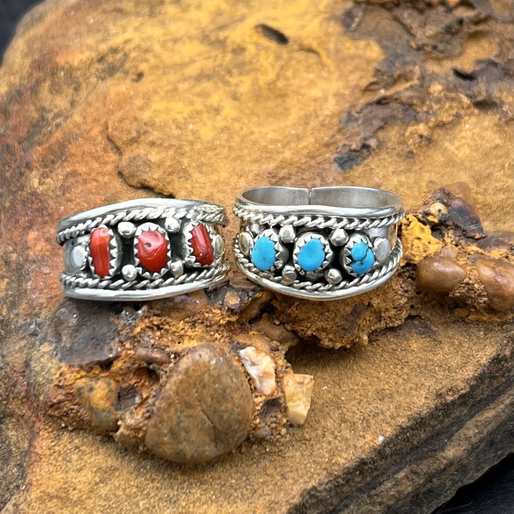 Sterling Silver Band Rings [Multiple Color Options]