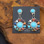 TYLER BROWN MULTI STONE EARRINGS