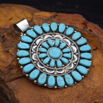TURQUOISE CLUSTER PENDANT