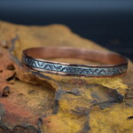 WYLIE SECATERO COPPER SILVER BANGLE BRACLET 9