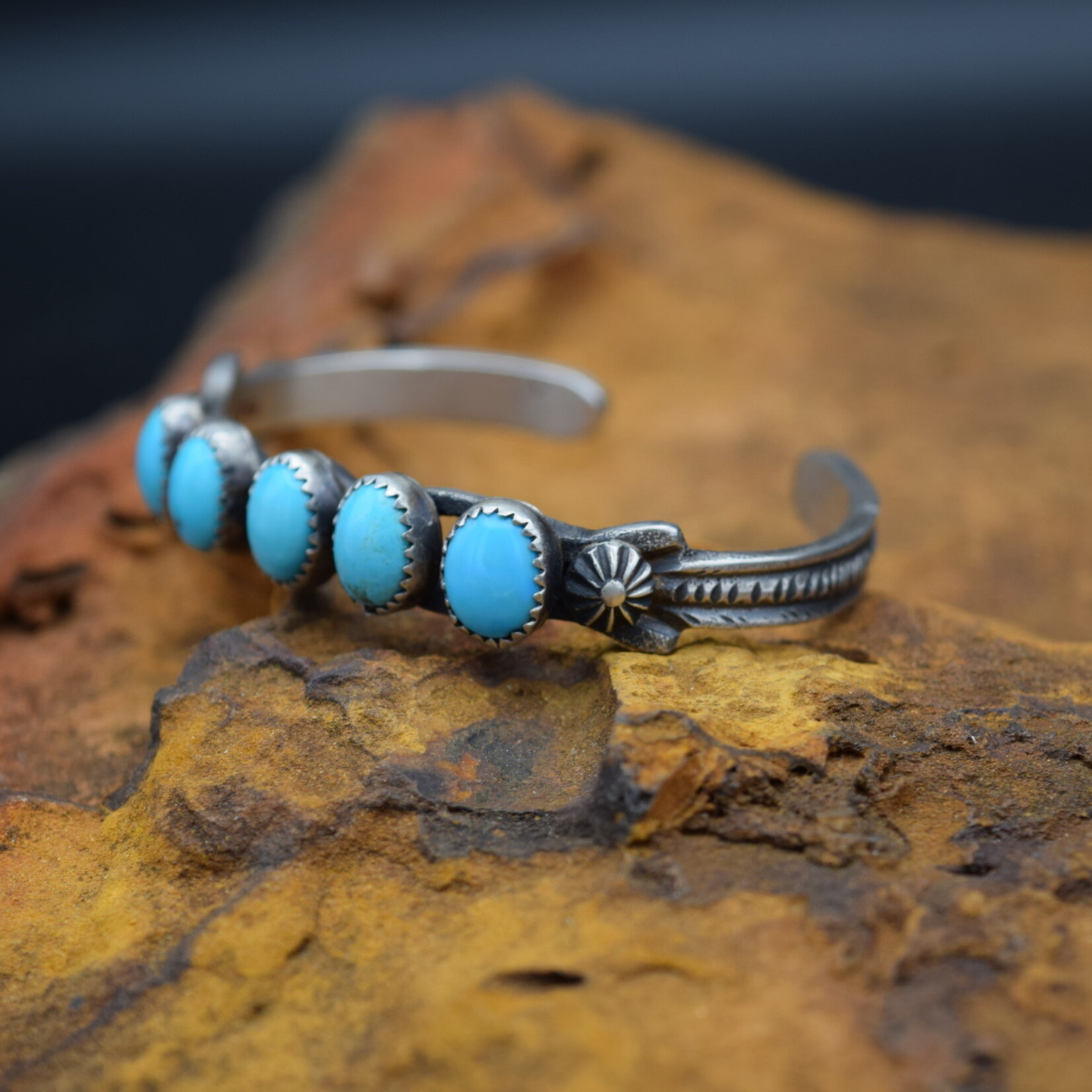 KEVIN BILLAH TURQUOISE CUFF [6"]