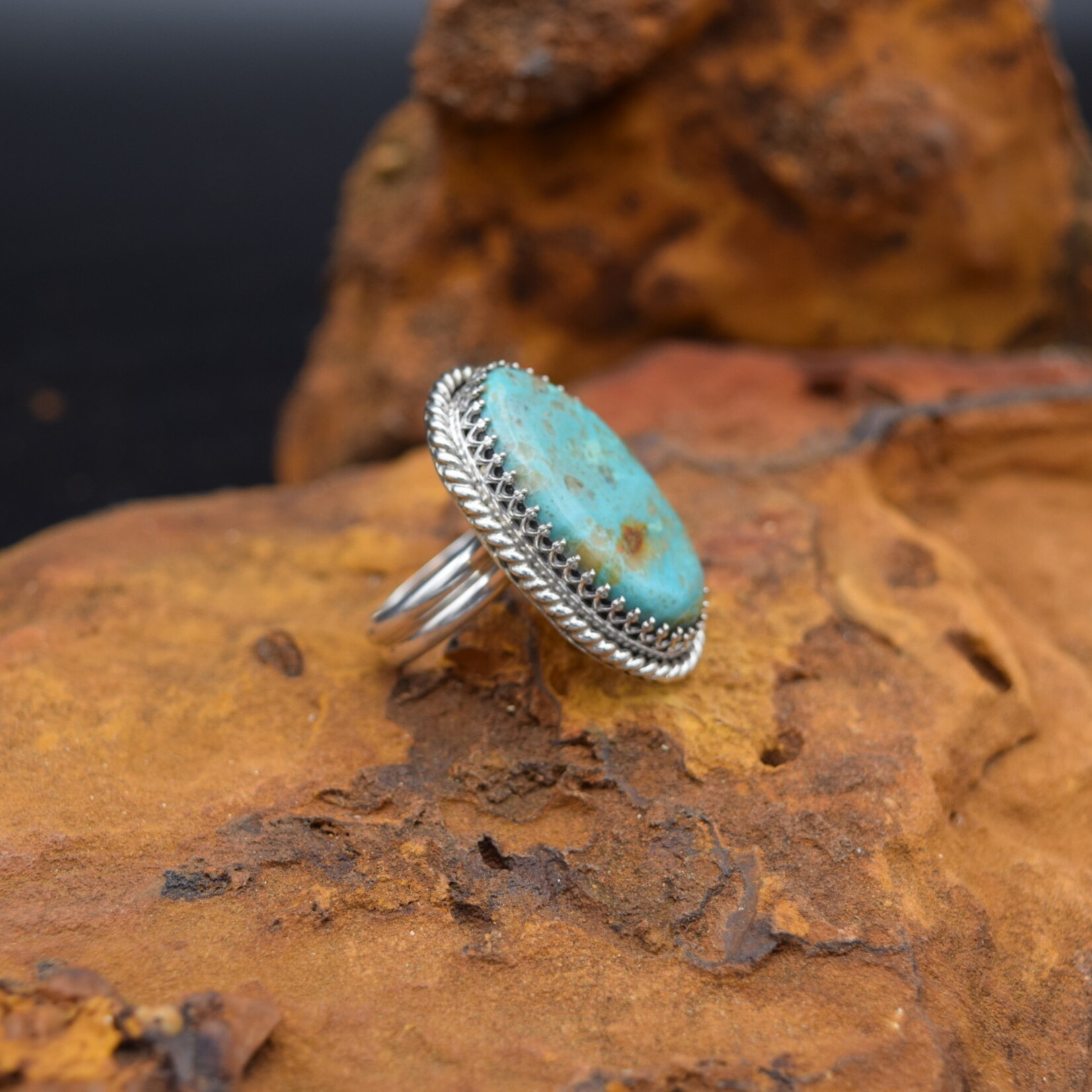 TURQUOISE RING (Size: Adjustable)