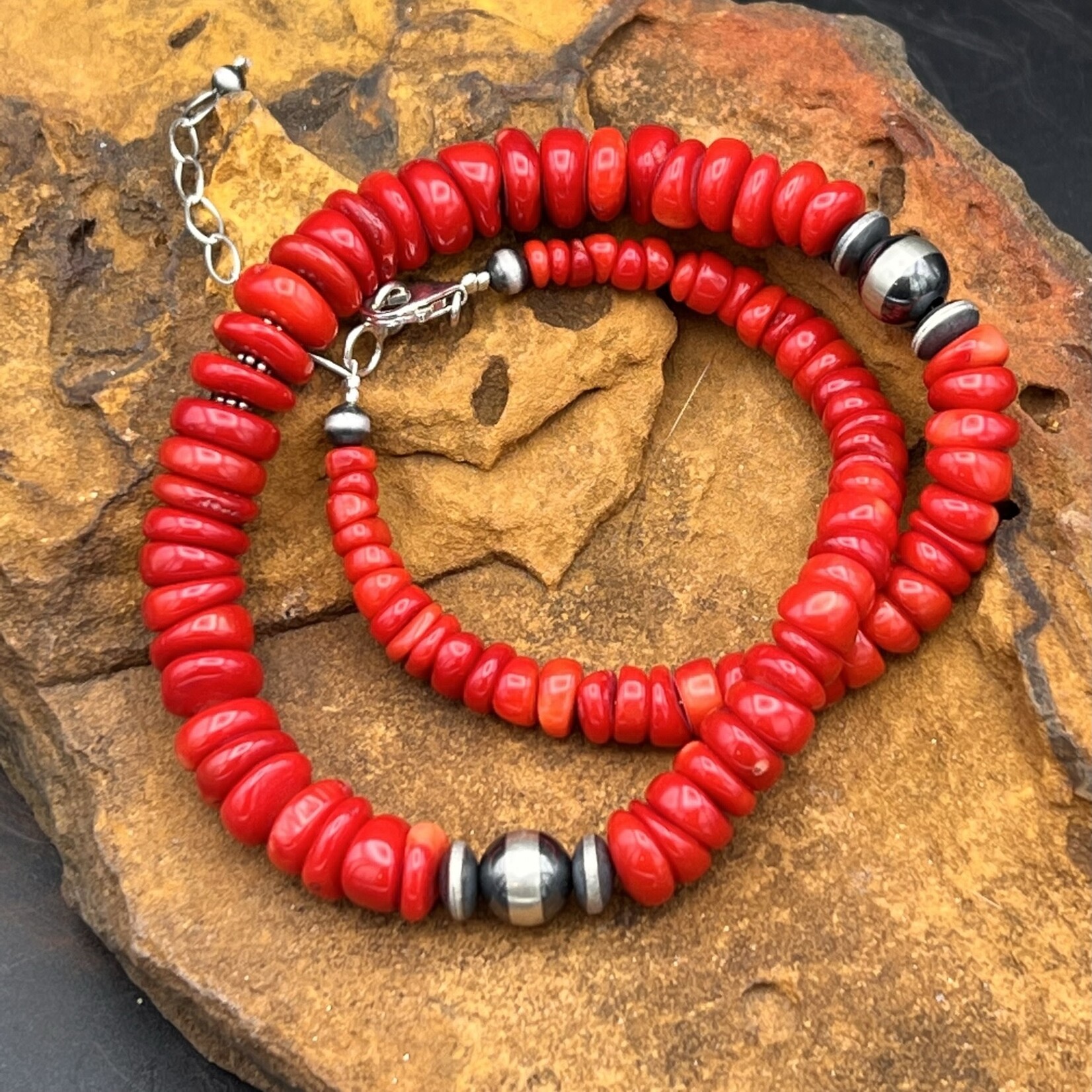 CORAL NECKLACE 16"