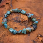 TURQUOISE NUGGET STRETCH BRACELET