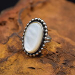MOTHER OF PEARL RING [Size: ADJUSTABLE]