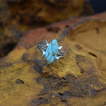 TURQUOISE DIAMOND SHAPED RING (Size: 9.5)