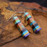 RON CHAVEZ SLAB MULTI STONE EARRINGS