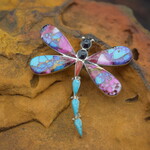 INLAY DRAGONFLY PIN OR PENDANT