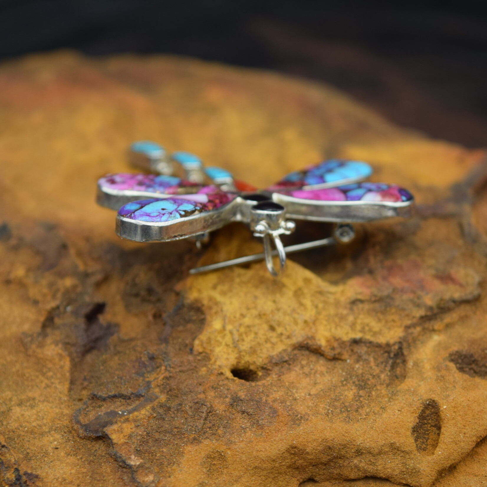 INLAY DRAGONFLY PIN OR PENDANT