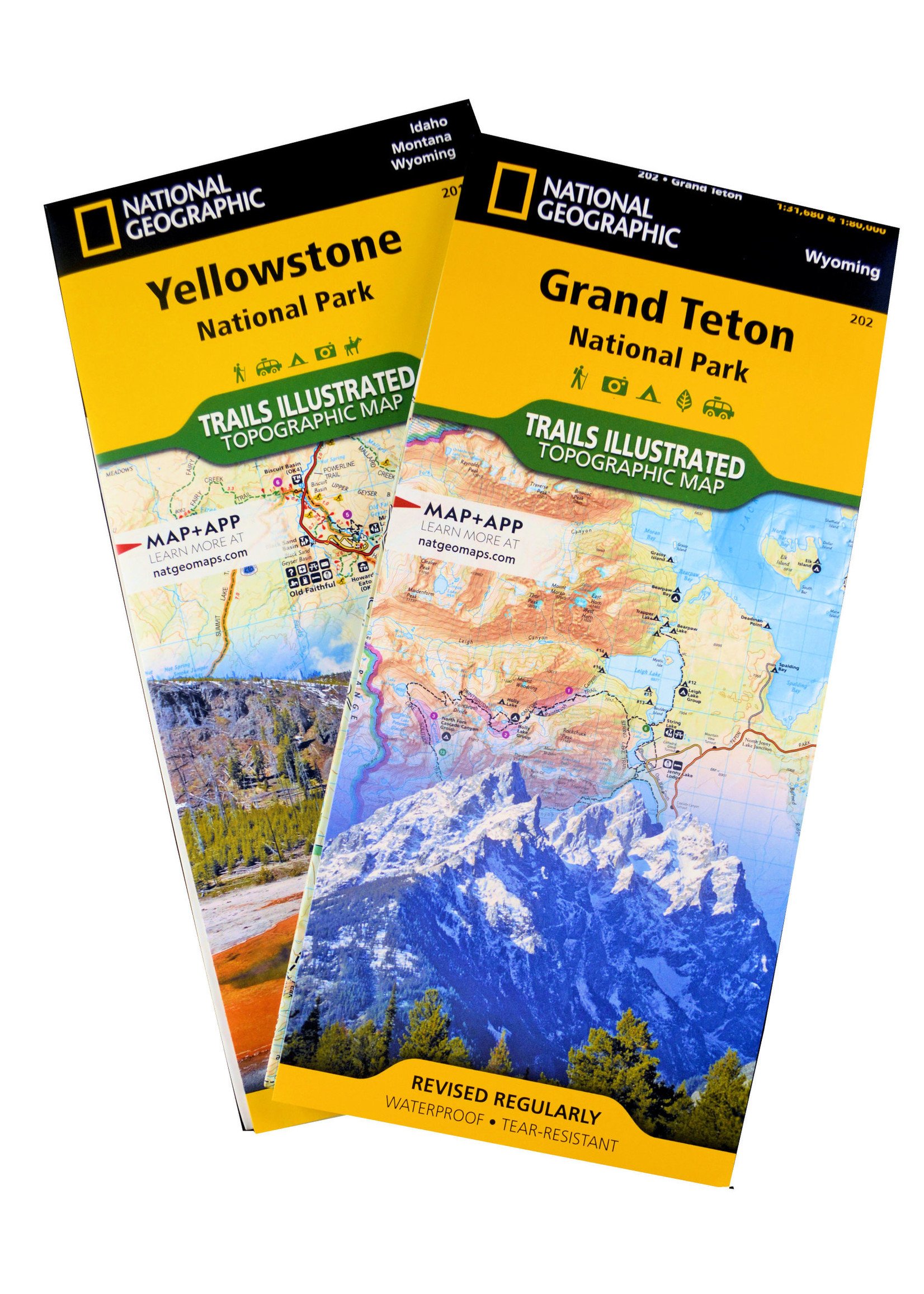 National Geographic Trails Illustrated Map 2-Pack: Grand Teton and Yellowstone