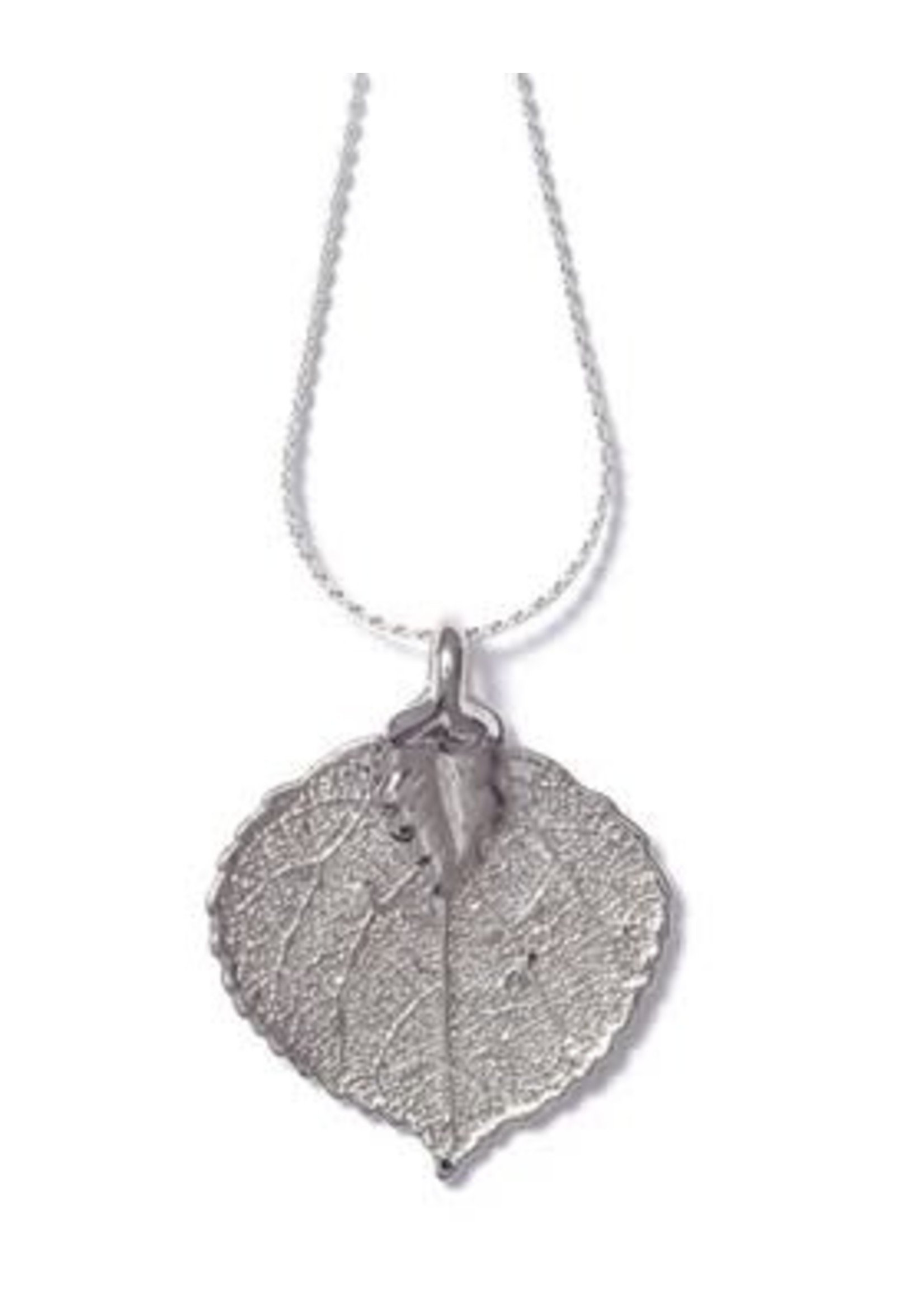 Aspen Leaf Silver Necklace