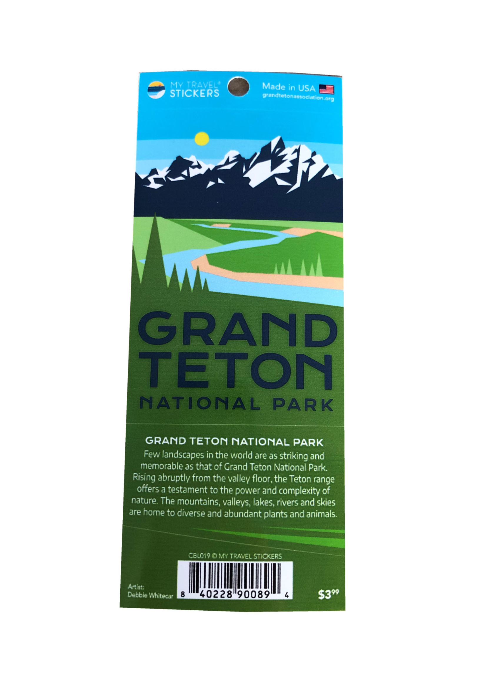 Grand Teton Color Block Sticker