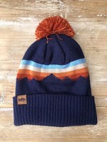 Alpenglow Navy & Orange Beanie