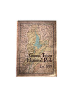 Grand Teton Antique Map Magnet
