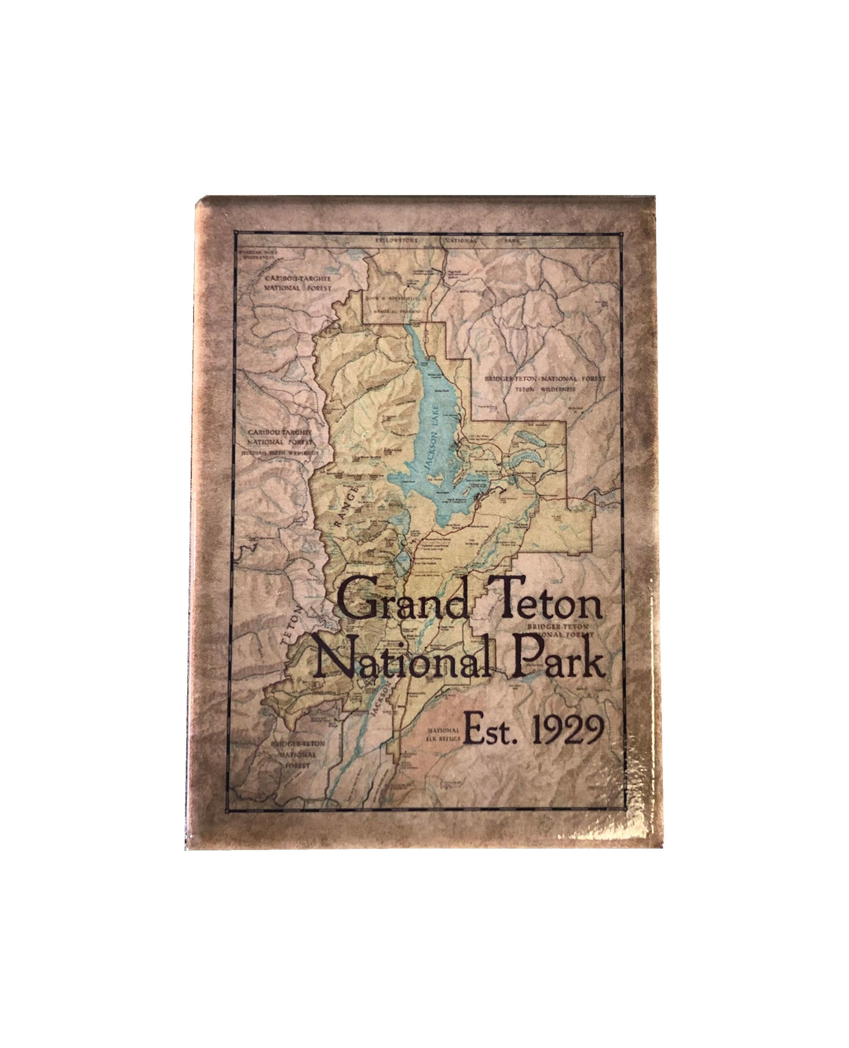 Yellowstone National Park Vintage Map Scarf