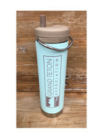 GTA Water Bottle - Light Blue with Straw Lid