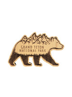 GTNP Mountain Bear Wood Magnet