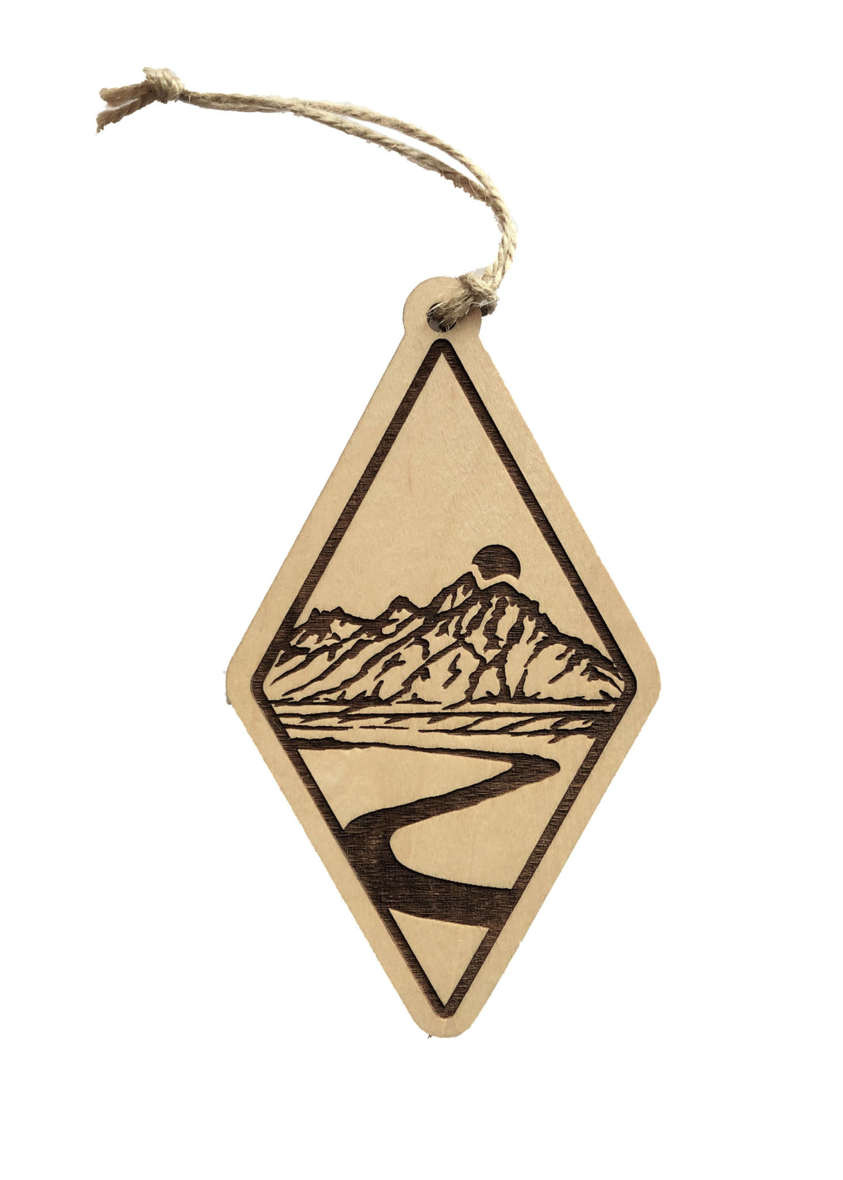 Snake River Diamond Wood Ornament