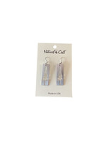 Tree Cutout Silver Earrings