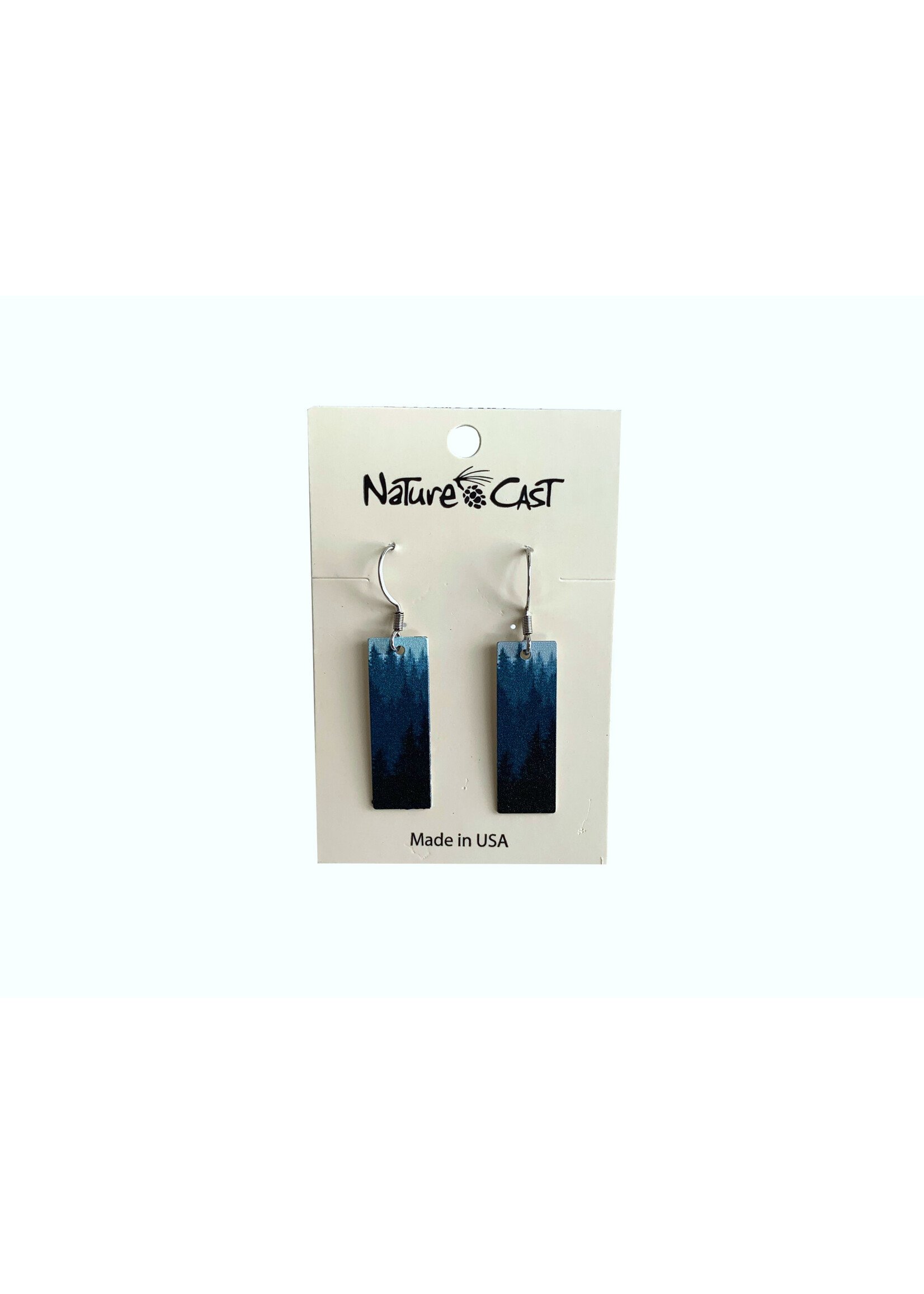 Trees Blue Dangle Earring