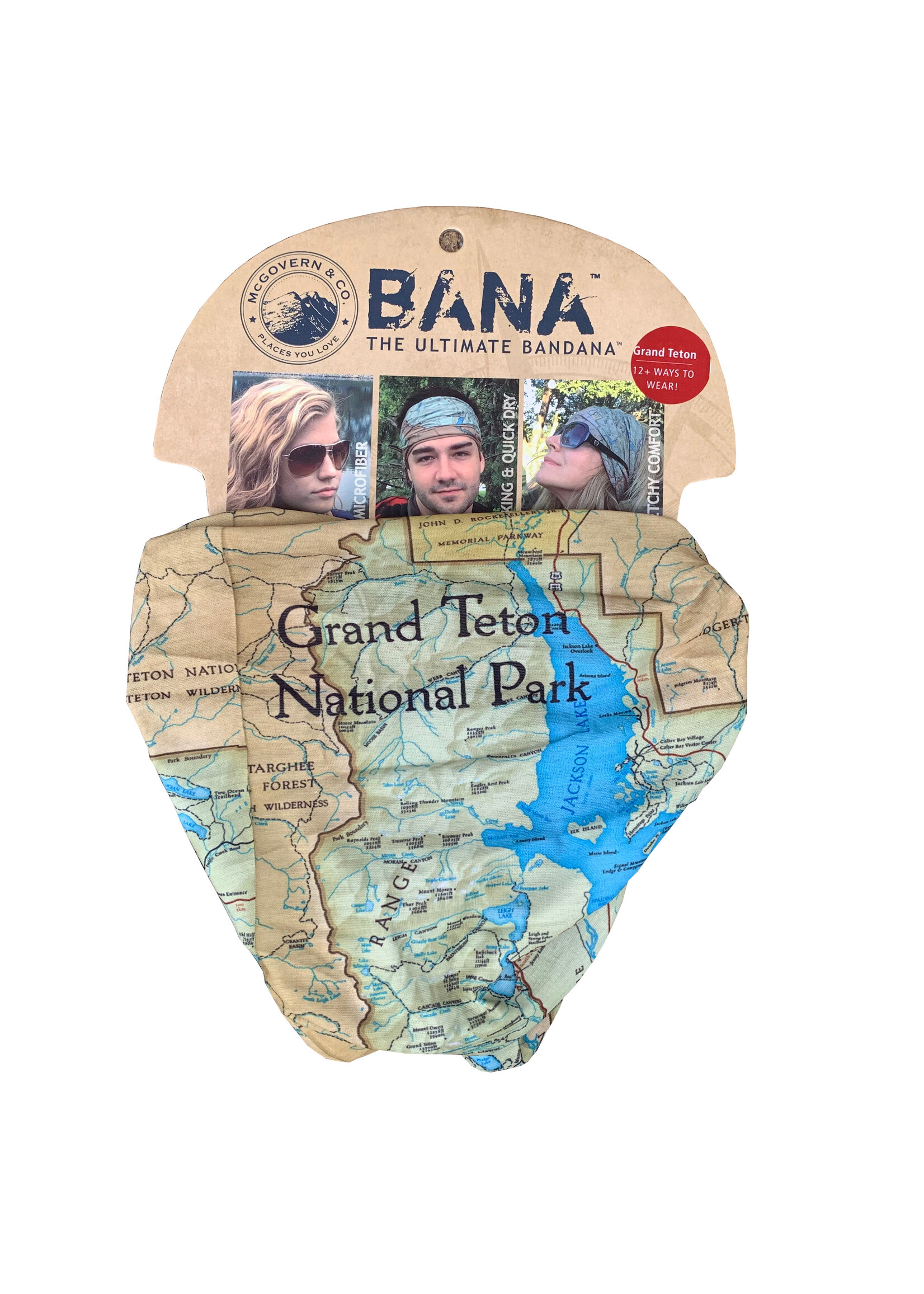 Grand Teton Map Bana