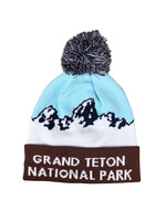 Grand Teton Mountain Pom Beanie