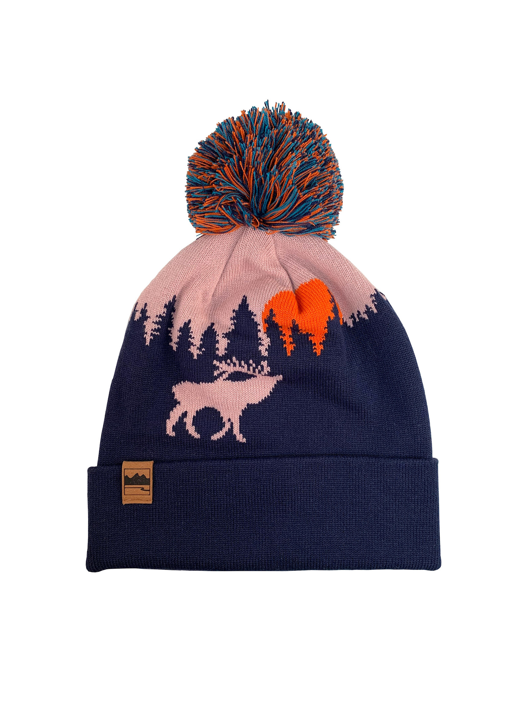 Elk, Sun, & Tree Beanie