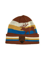 National Elk Refuge Brown Stripes Beanie