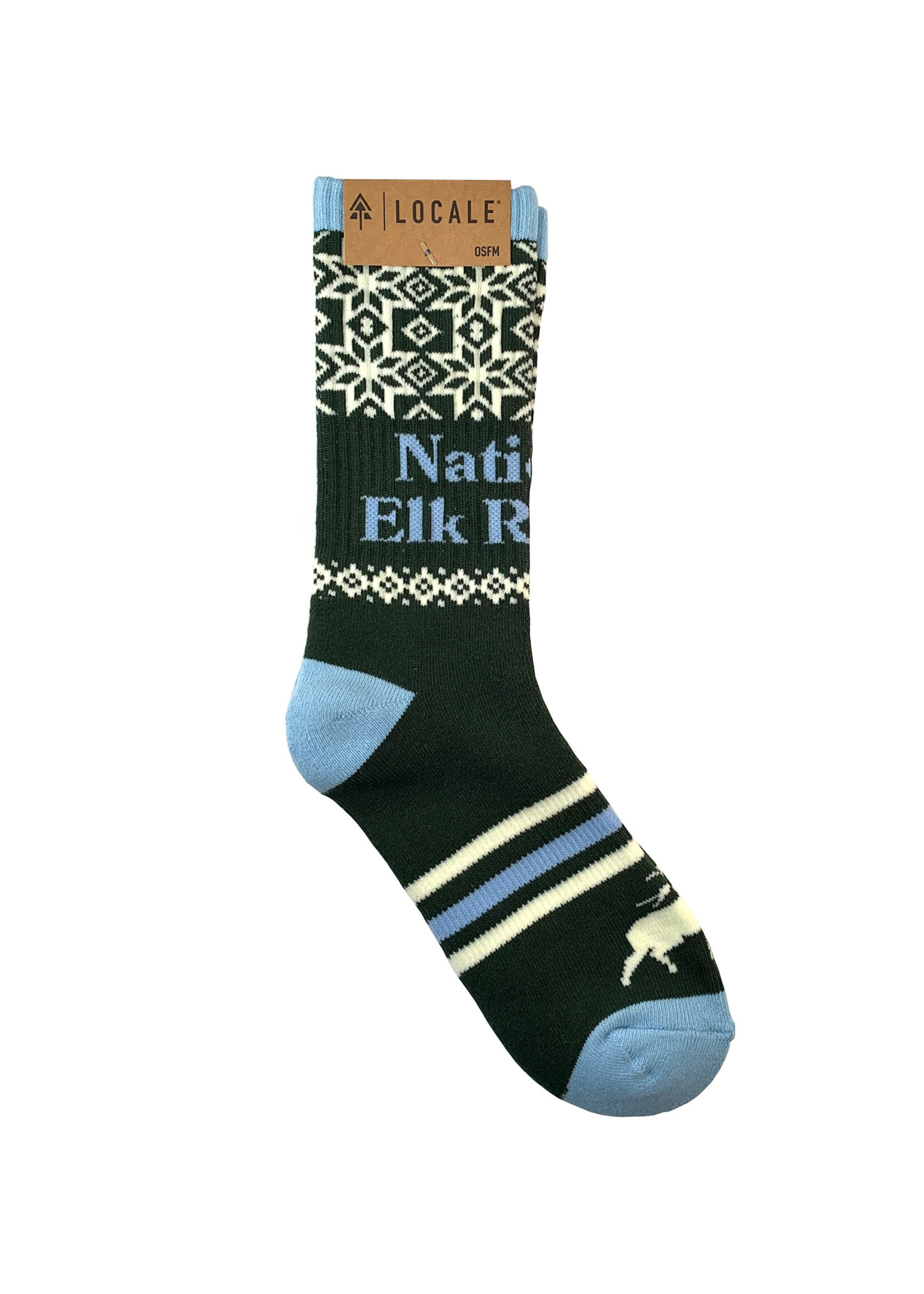 National Elk Refuge Snowflake Socks