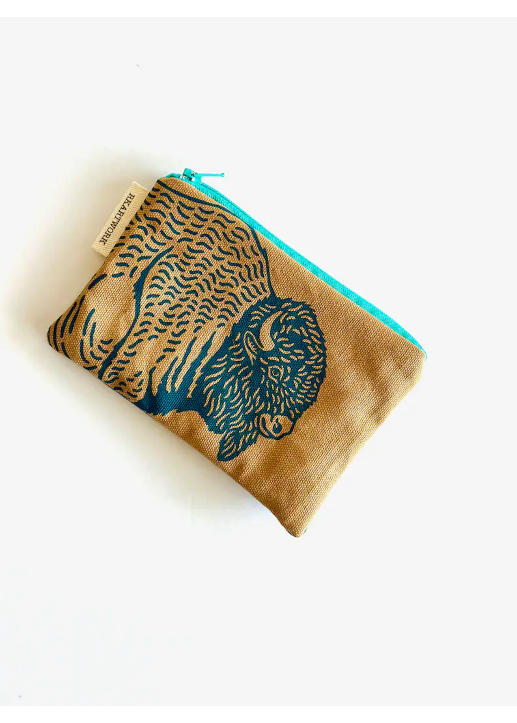 Bison Zip Pouch