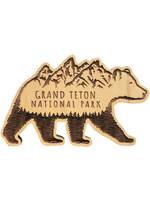 GTNP Mountain Bear Wood Magnet