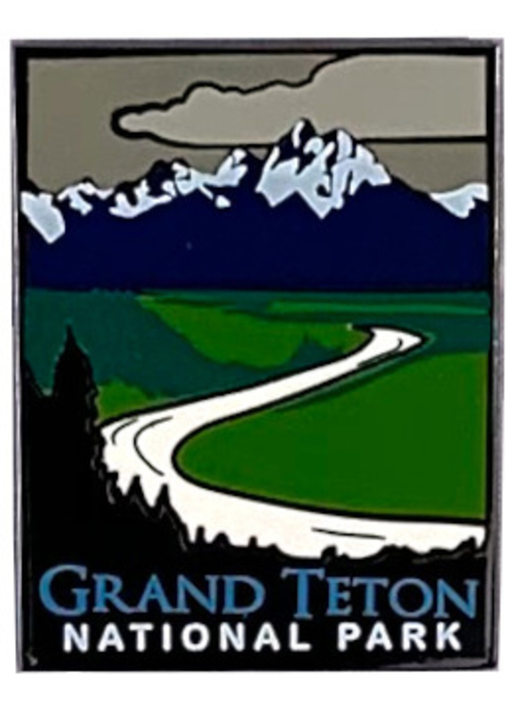 Grand Teton Retro Pin