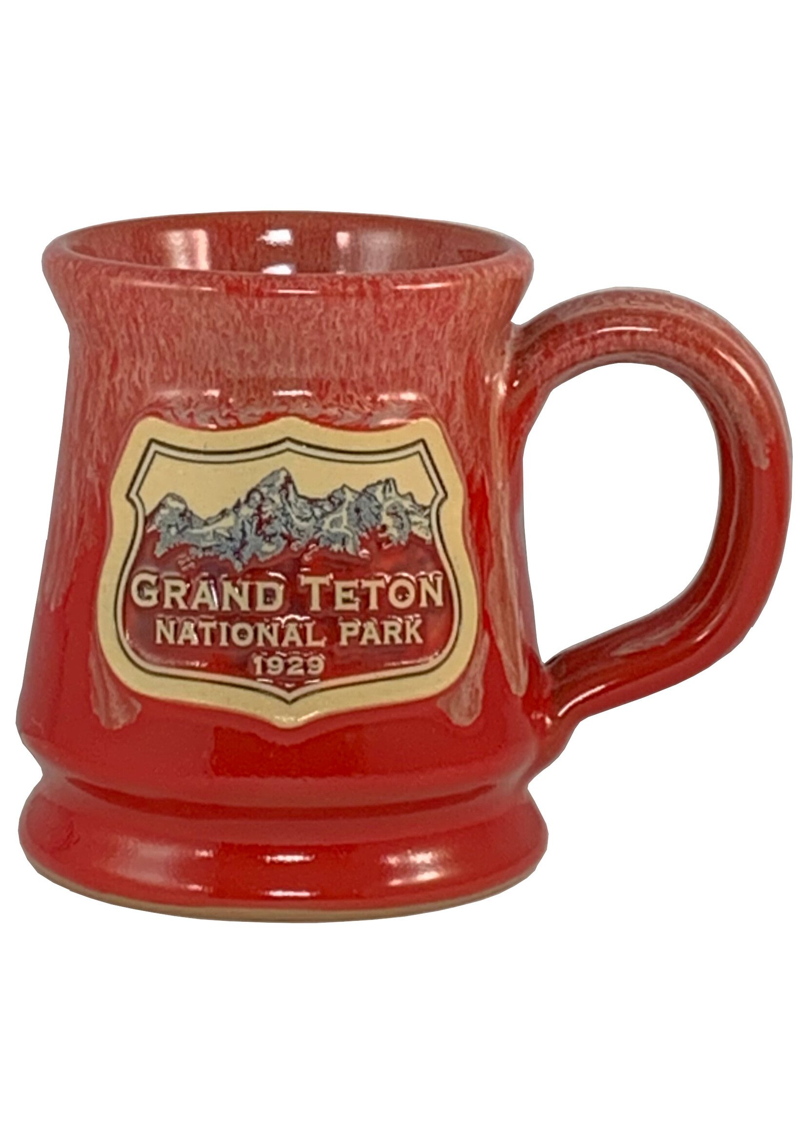 Grand Teton Deneen Pottery Mug - Red