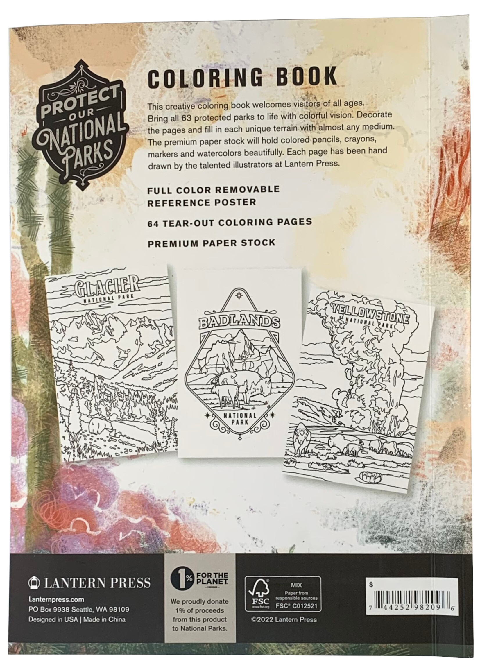 Protect Our National Parks Coloring Book