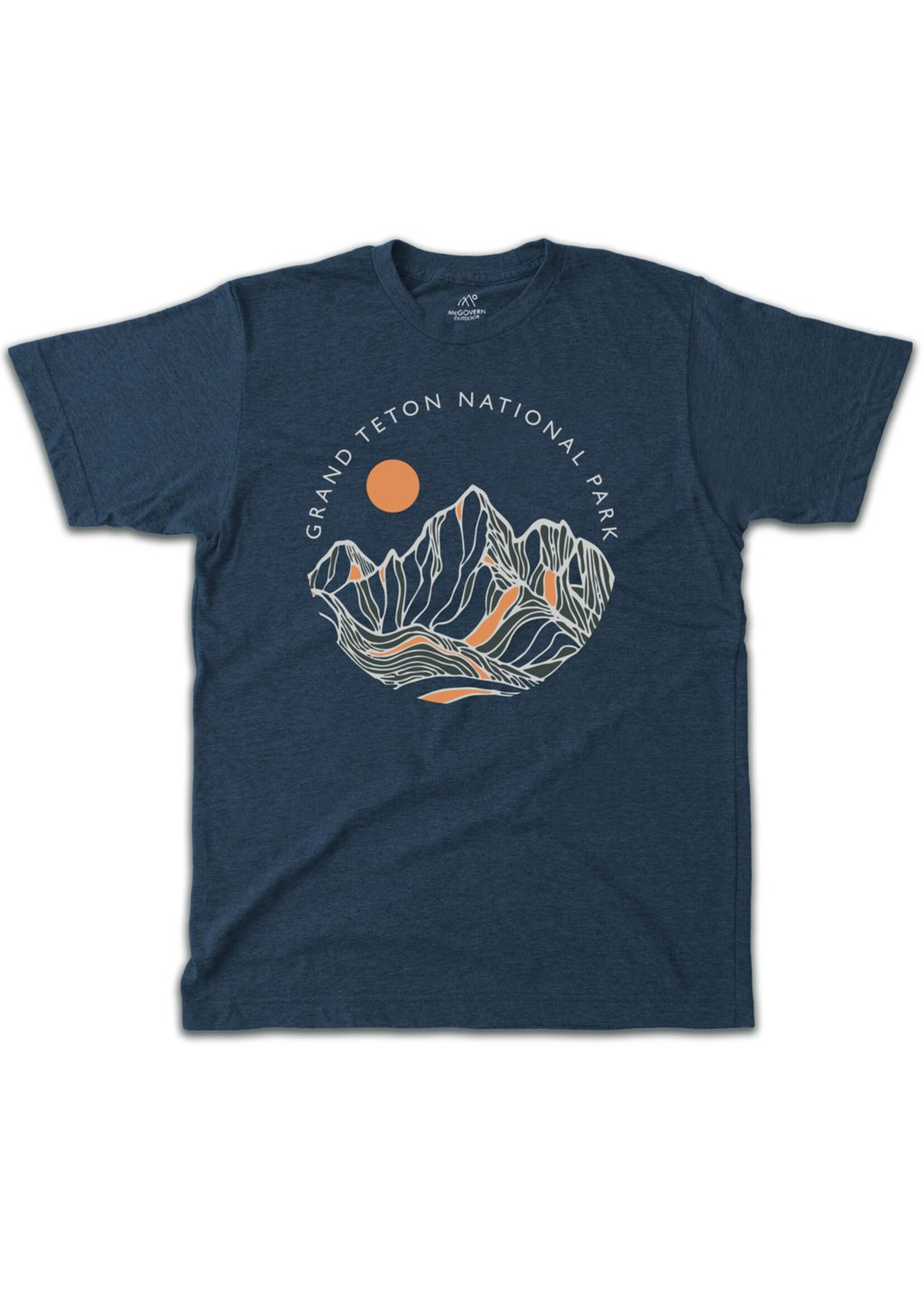 GTNP Contour Lines Navy Tshirt