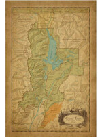 Grand Teton Antique Map Magnet