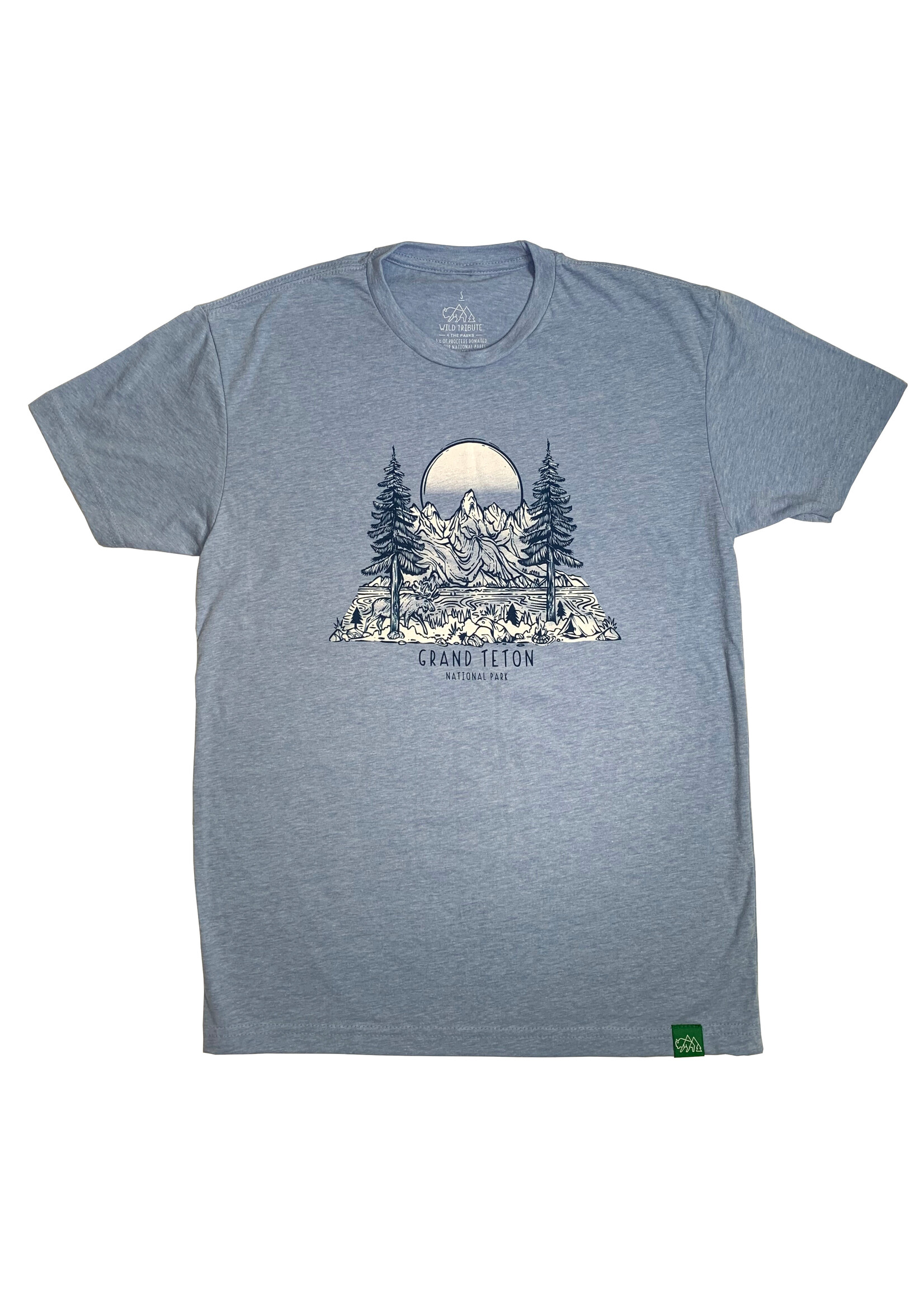 Grand Teton Triangle Blue Tshirt