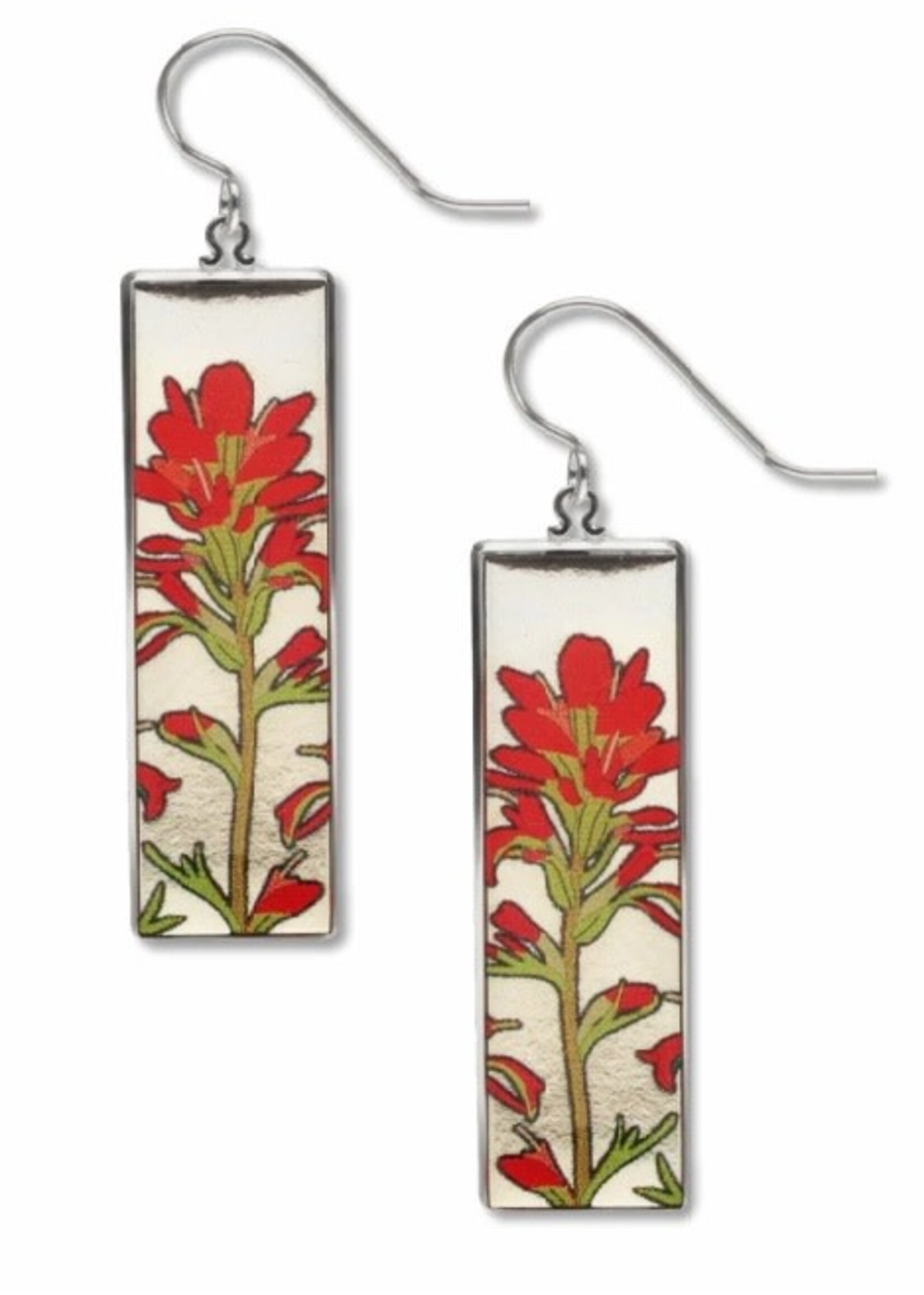 Paintbrush Rectangle Earrings