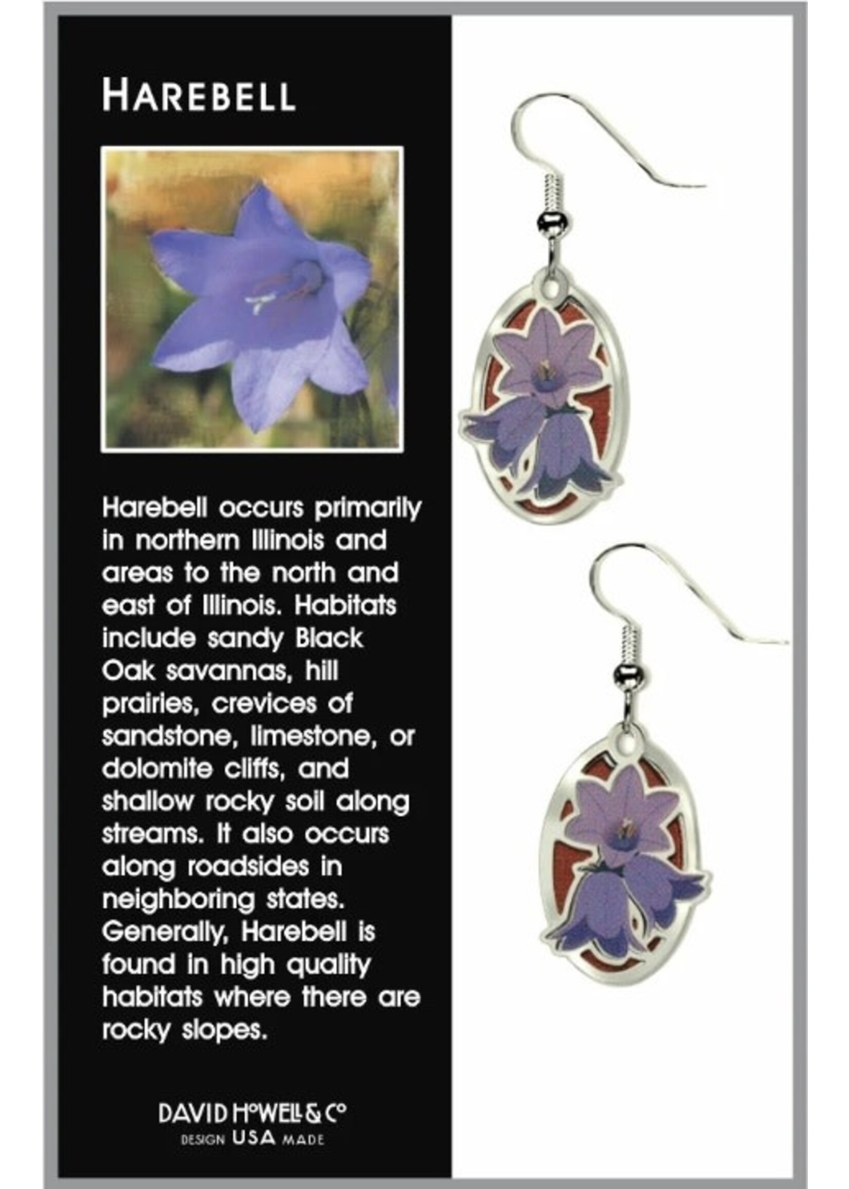 Harebell Wildflower Earrings